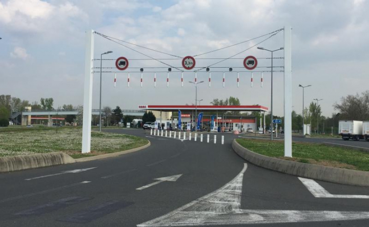 Portique à câbles Granville sur site